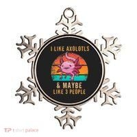 I Like Axolotl And Maybe 3 People Mexican Walking Fish Ornament thumb 0