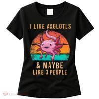 I Like Axolotl And Maybe 3 People Mexican Walking Fish Women's T-Shirt thumb 0