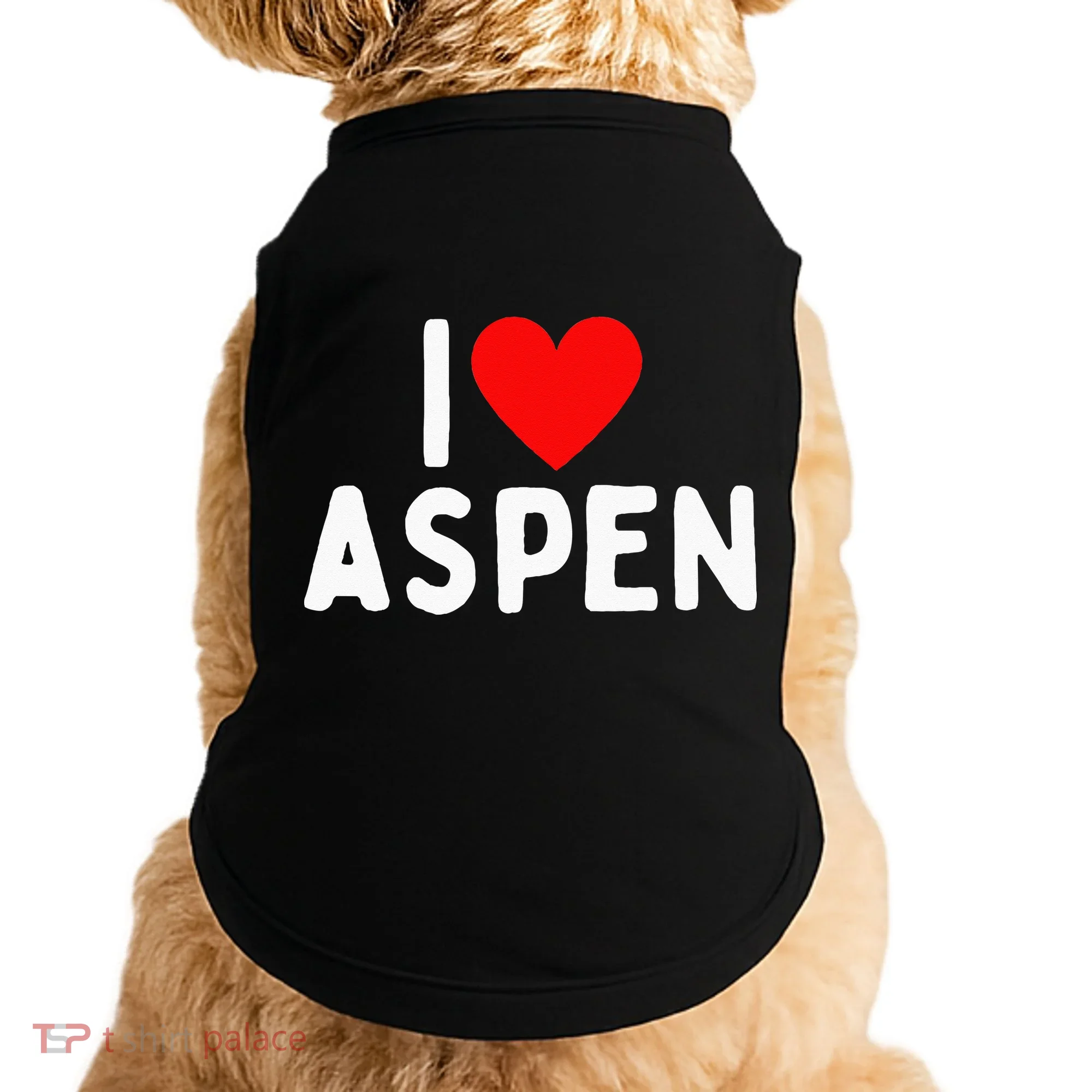 I Love Aspen Doggie Tank