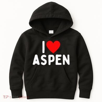 I Love Aspen Kids Hoodie