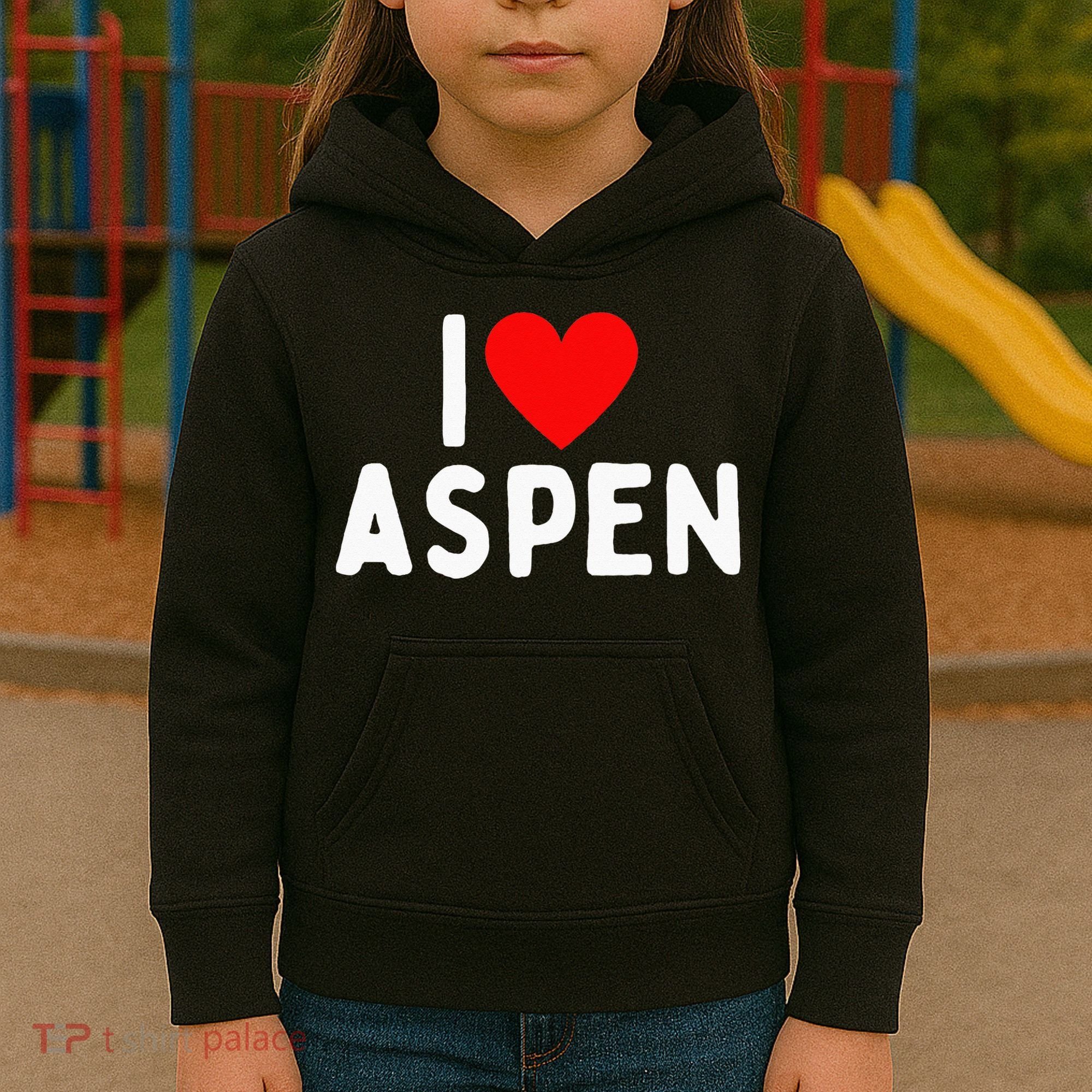 I Love Aspen Kids Hoodie