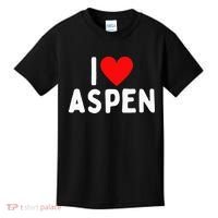 I Love Aspen Kids T-Shirt thumb 0