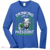Ing Like A President Irish Abraham Lincoln St Patricks Gift Women's Long Sleeve Shirt thumb 0