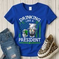 Ing Like A President Irish Abraham Lincoln St Patricks Gift Women's T-Shirt thumb 3