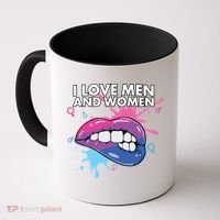 I Love And Bisexual Pride Bisexuality Lgbtq Cool Gift Coffee Mug thumb 0