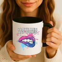 I Love And Bisexual Pride Bisexuality Lgbtq Cool Gift Coffee Mug thumb 3