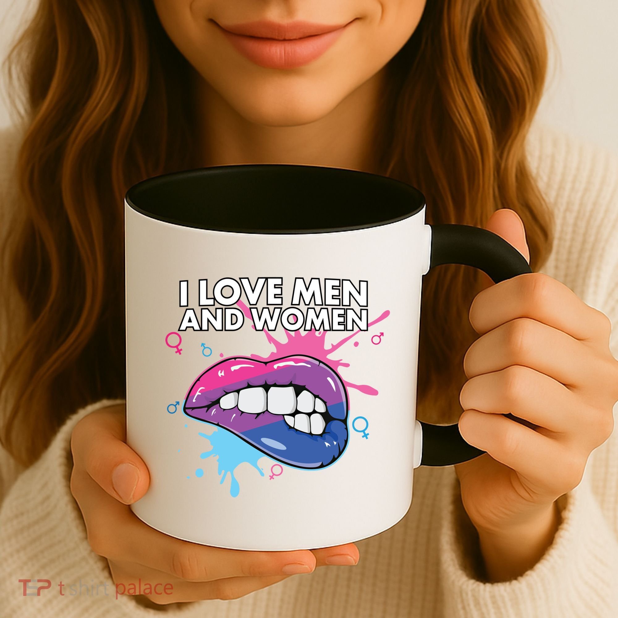 I Love And Bisexual Pride Bisexuality Lgbtq Cool Gift Coffee Mug