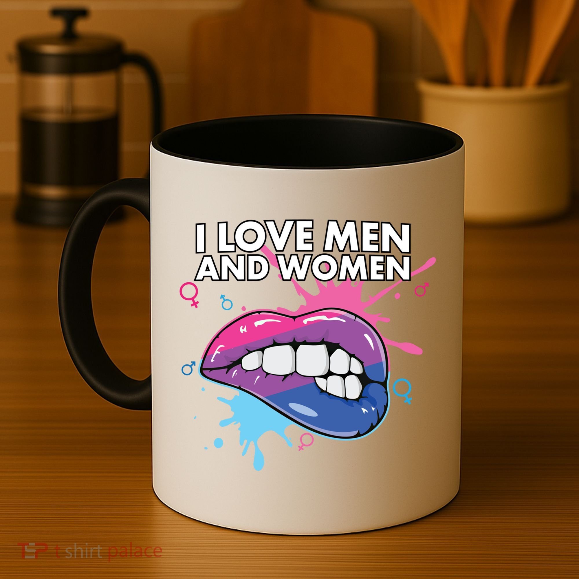 I Love And Bisexual Pride Bisexuality Lgbtq Cool Gift Coffee Mug