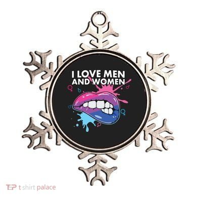 I Love And Bisexual Pride Bisexuality Lgbtq Cool Gift Ornament