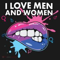I Love And Bisexual Pride Bisexuality Lgbtq Cool Gift Ornament thumb 1