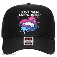 I Love And Bisexual Pride Bisexuality Lgbtq Cool Gift Hat thumb 0