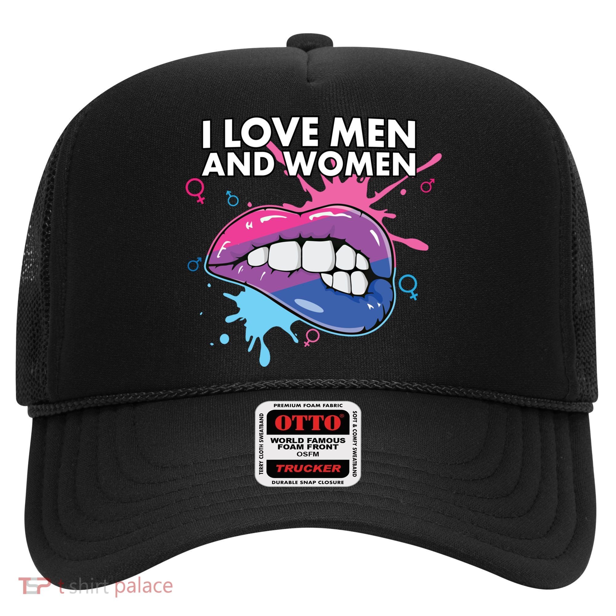 I Love And Bisexual Pride Bisexuality Lgbtq Cool Gift Hat