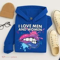 I Love And Bisexual Pride Bisexuality Lgbtq Cool Gift Hoodie thumb 4