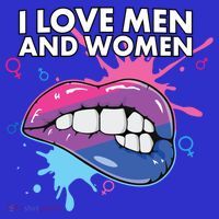 I Love And Bisexual Pride Bisexuality Lgbtq Cool Gift Apron thumb 3