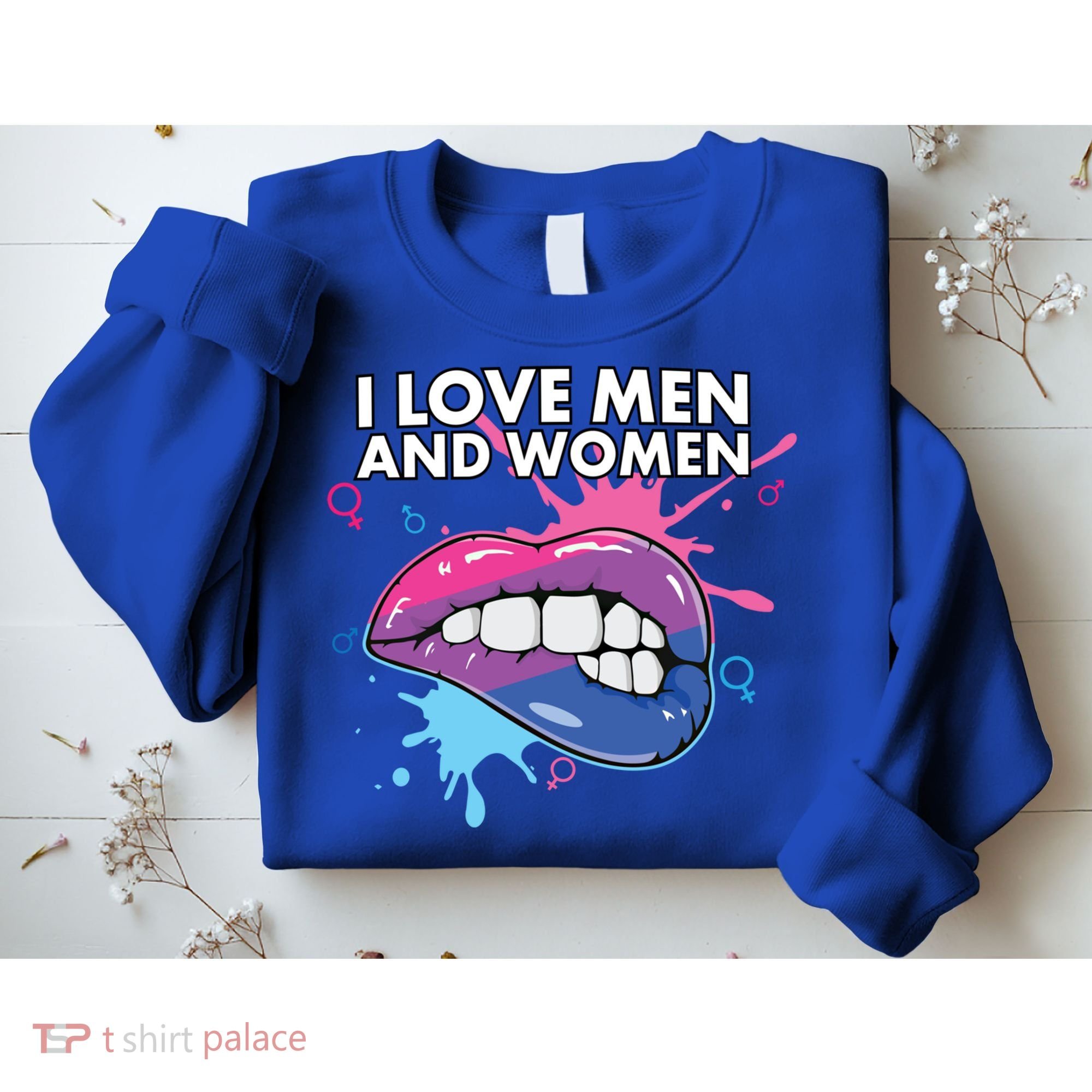 I Love And Bisexual Pride Bisexuality Lgbtq Cool Gift Sweatshirt