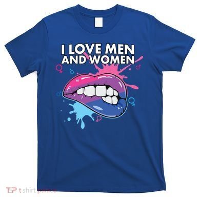 I Love And Bisexual Pride Bisexuality Lgbtq Cool Gift T-Shirt