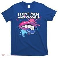 I Love And Bisexual Pride Bisexuality Lgbtq Cool Gift T-Shirt thumb 0