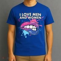 I Love And Bisexual Pride Bisexuality Lgbtq Cool Gift T-Shirt thumb 3