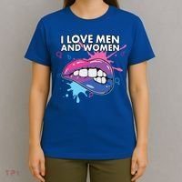 I Love And Bisexual Pride Bisexuality Lgbtq Cool Gift T-Shirt thumb 4