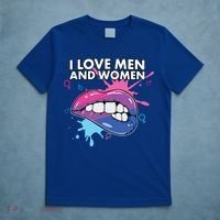 I Love And Bisexual Pride Bisexuality Lgbtq Cool Gift T-Shirt thumb 5
