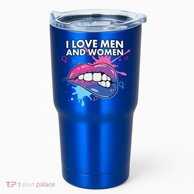 I Love And Bisexual Pride Bisexuality Lgbtq Cool Gift Tumbler