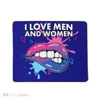 I Love And Bisexual Pride Bisexuality Lgbtq Cool Gift Mousepad thumb 0