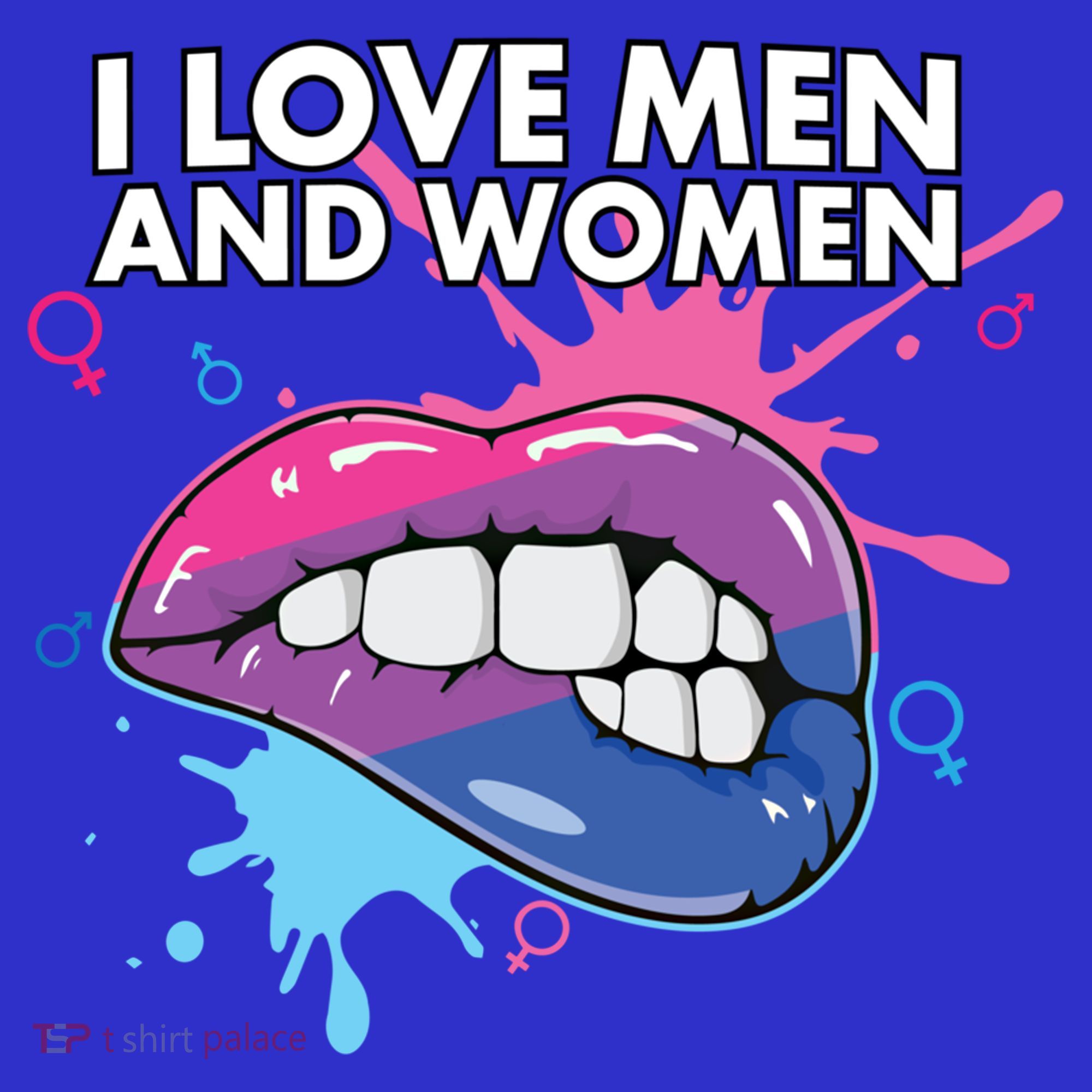 I Love And Bisexual Pride Bisexuality Lgbtq Cool Gift Women's Tank Top
