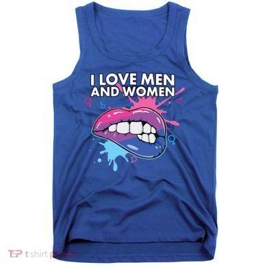 I Love And Bisexual Pride Bisexuality Lgbtq Cool Gift Tank Top