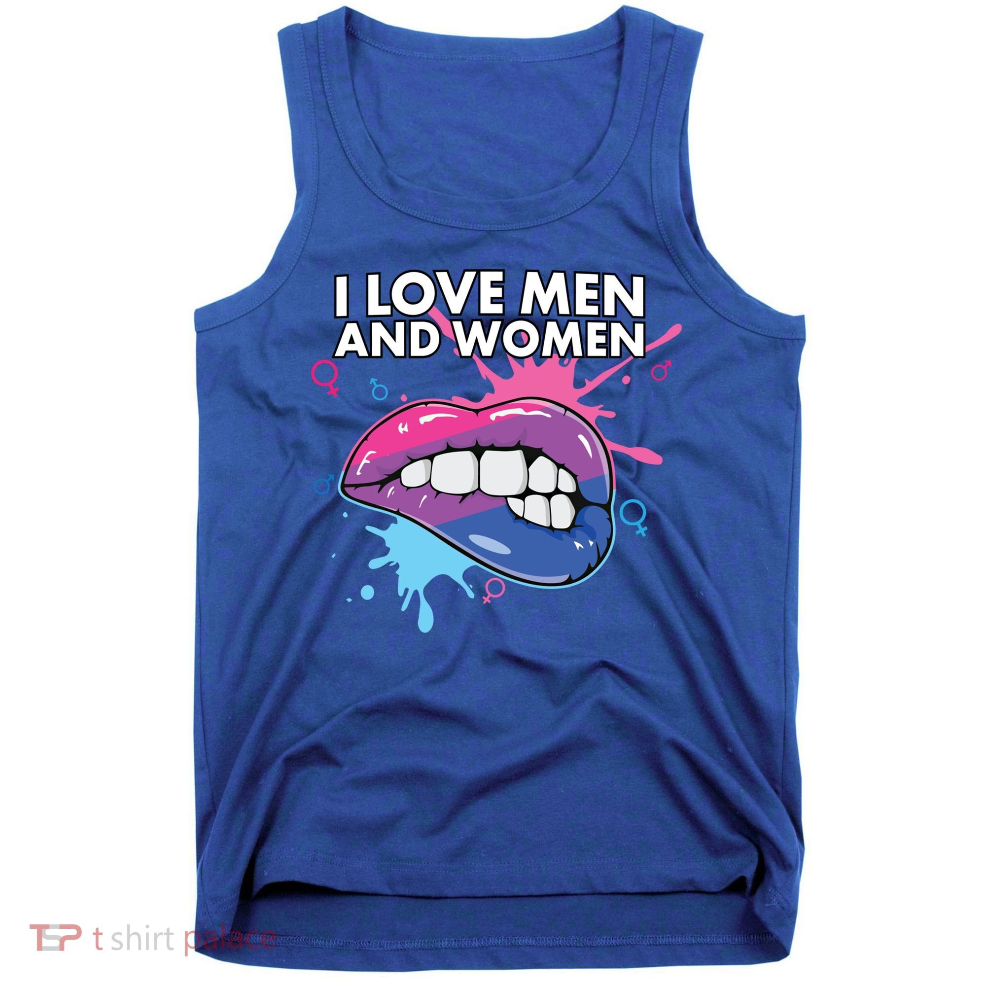 I Love And Bisexual Pride Bisexuality Lgbtq Cool Gift Tank Top
