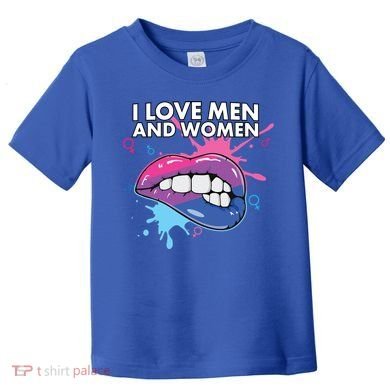 I Love And Bisexual Pride Bisexuality Lgbtq Cool Gift Toddler T-Shirt
