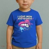 I Love And Bisexual Pride Bisexuality Lgbtq Cool Gift Toddler T-Shirt thumb 2