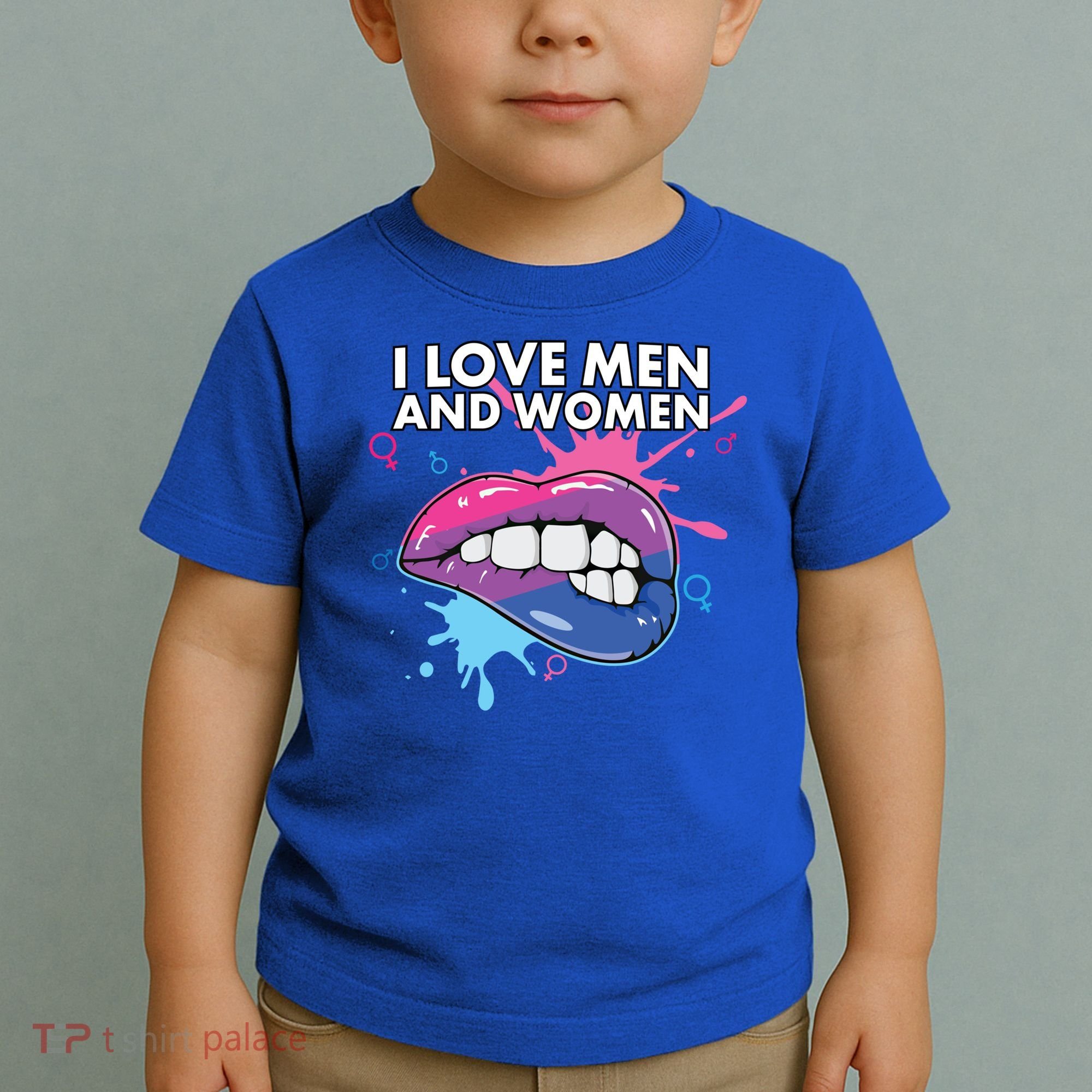 I Love And Bisexual Pride Bisexuality Lgbtq Cool Gift Toddler T-Shirt