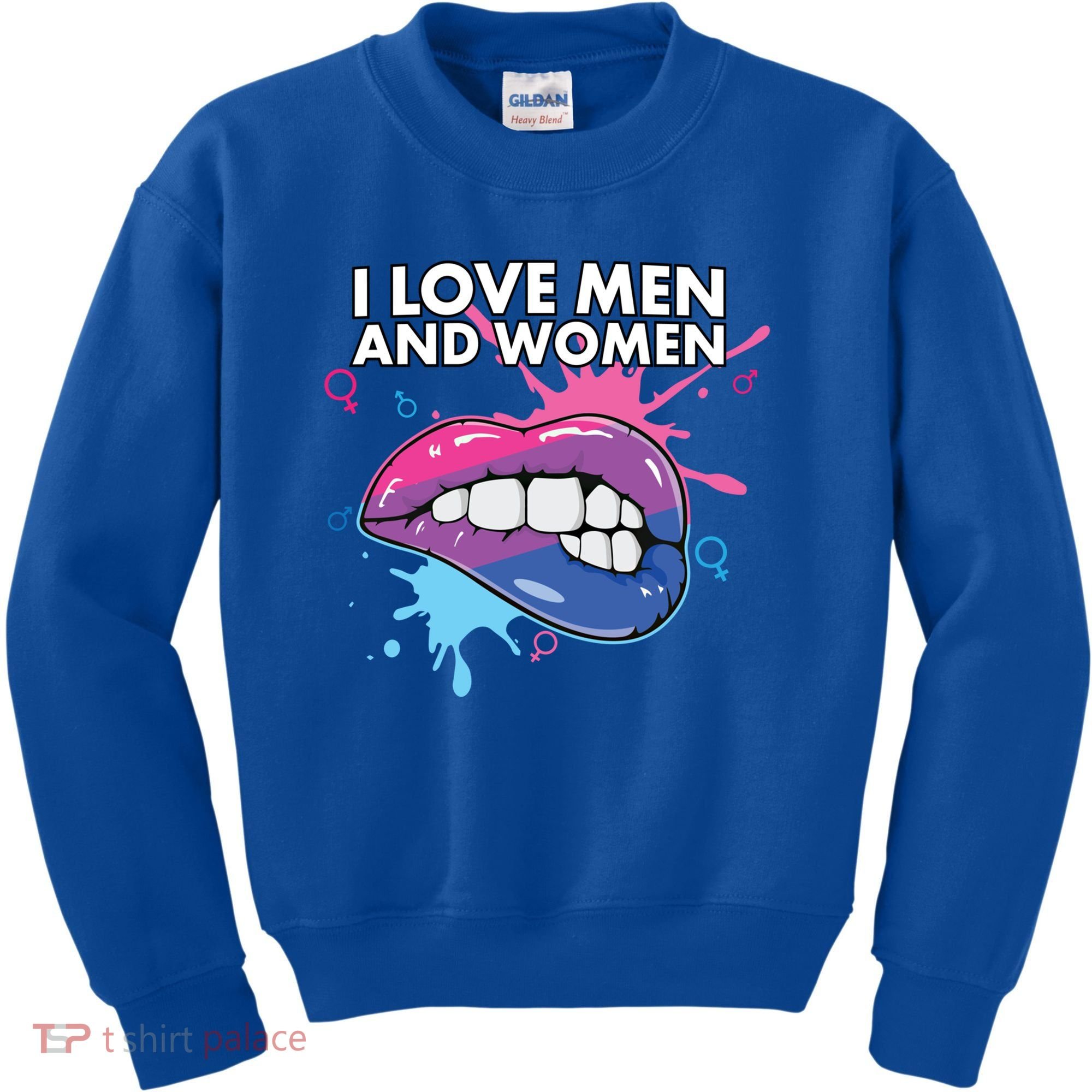 I Love And Bisexual Pride Bisexuality Lgbtq Cool Gift Kids Sweatshirt