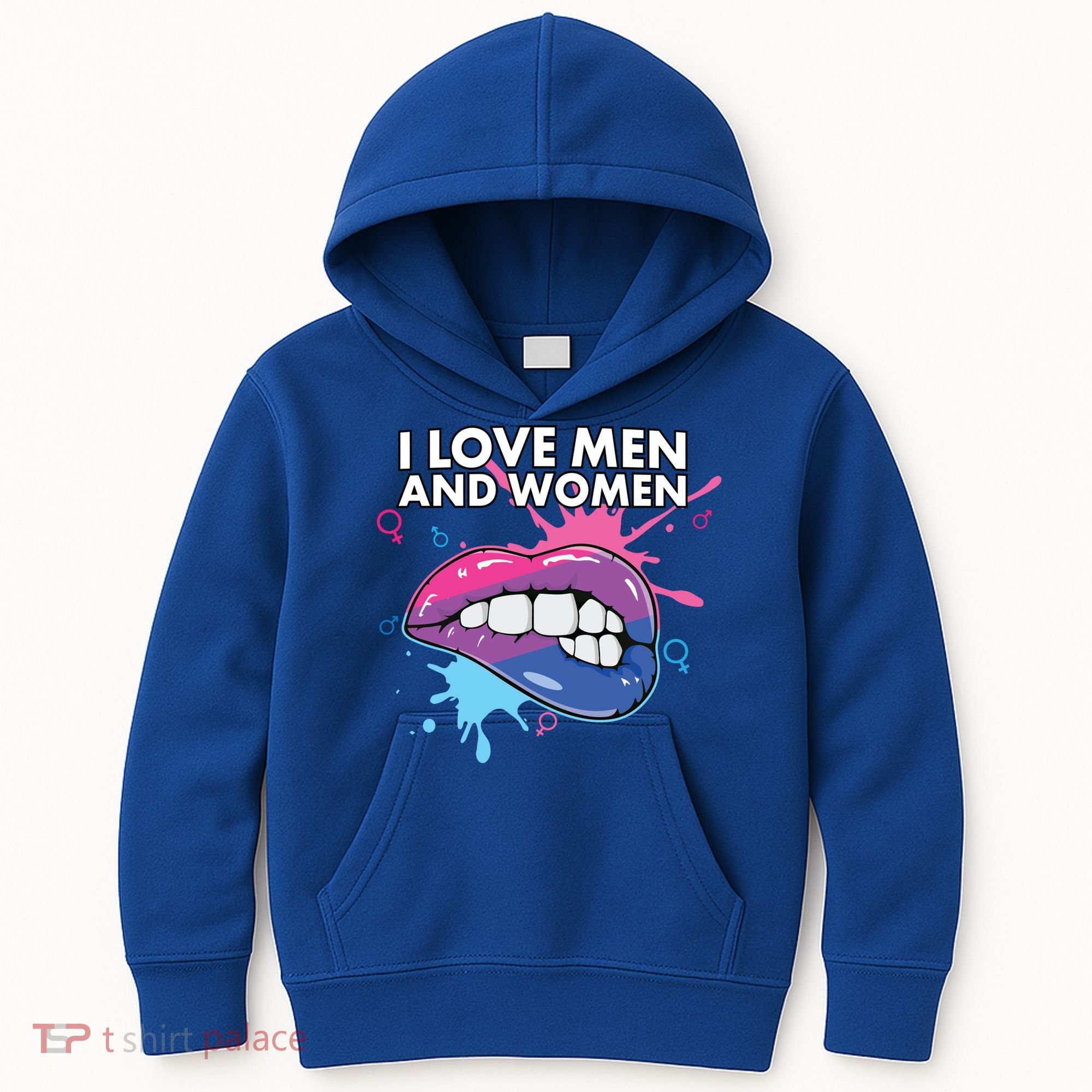 I Love And Bisexual Pride Bisexuality Lgbtq Cool Gift Kids Hoodie