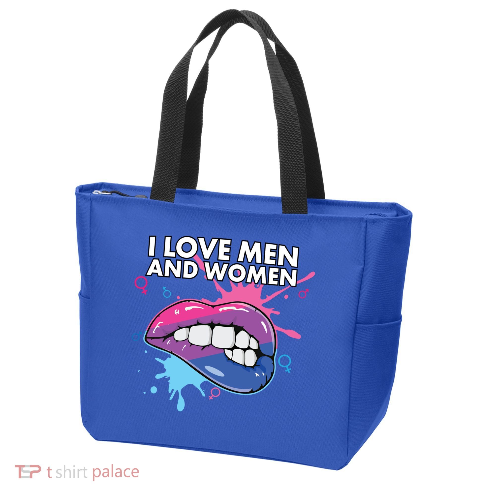 I Love And Bisexual Pride Bisexuality Lgbtq Cool Gift Tote Bag