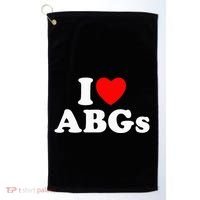 I Love Abgs Golf Towel thumb 0