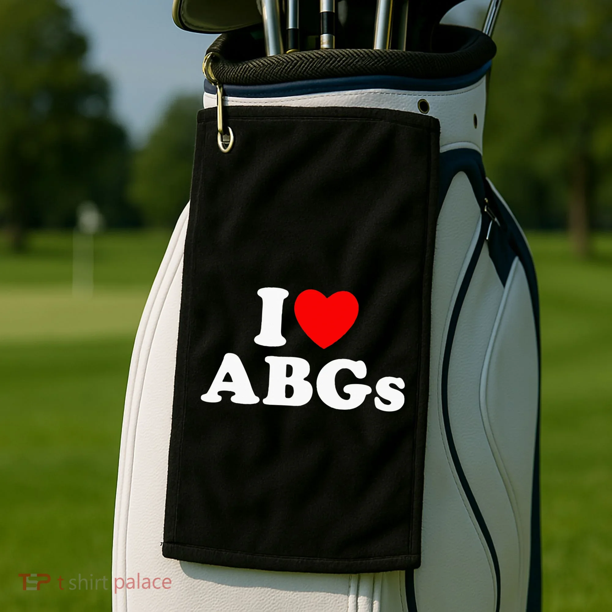 I Love Abgs Golf Towel