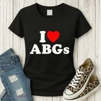 I Love Abgs Women's T-Shirt thumb 3