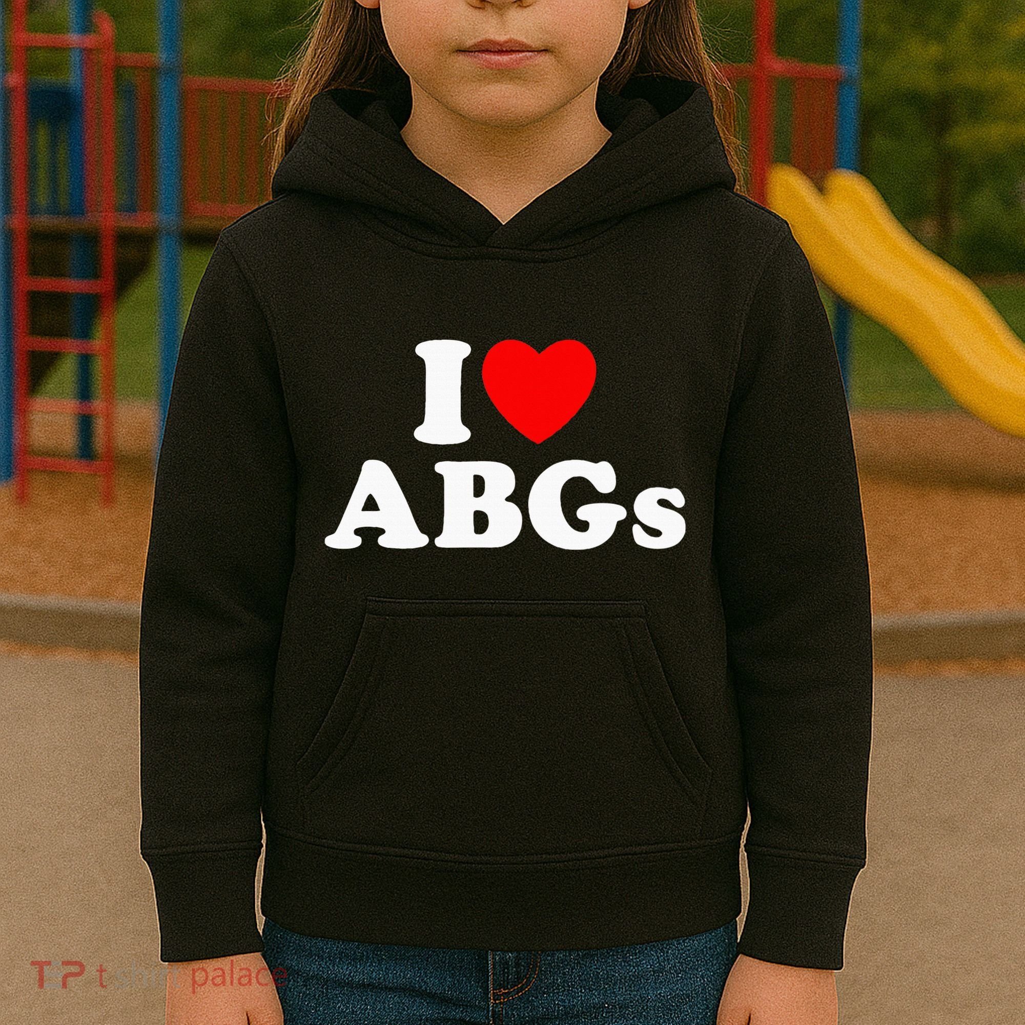 I Love Abgs Kids Hoodie