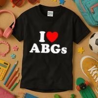 I Love Abgs Kids T-Shirt thumb 3