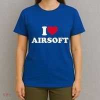 I Love Airsoft I Heart Airsoft Lover Player T-Shirt thumb 4
