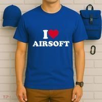 I Love Airsoft I Heart Airsoft Lover Player T-Shirt thumb 6