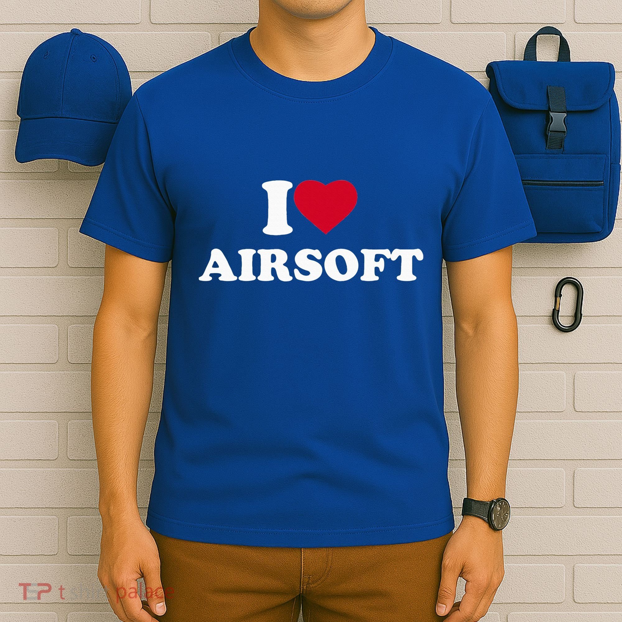 I Love Airsoft I Heart Airsoft Lover Player T-Shirt