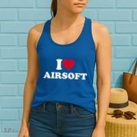 I Love Airsoft I Heart Airsoft Lover Player Women's Tank Top thumb 2