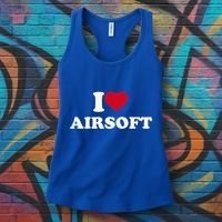 I Love Airsoft I Heart Airsoft Lover Player Women's Tank Top thumb 3