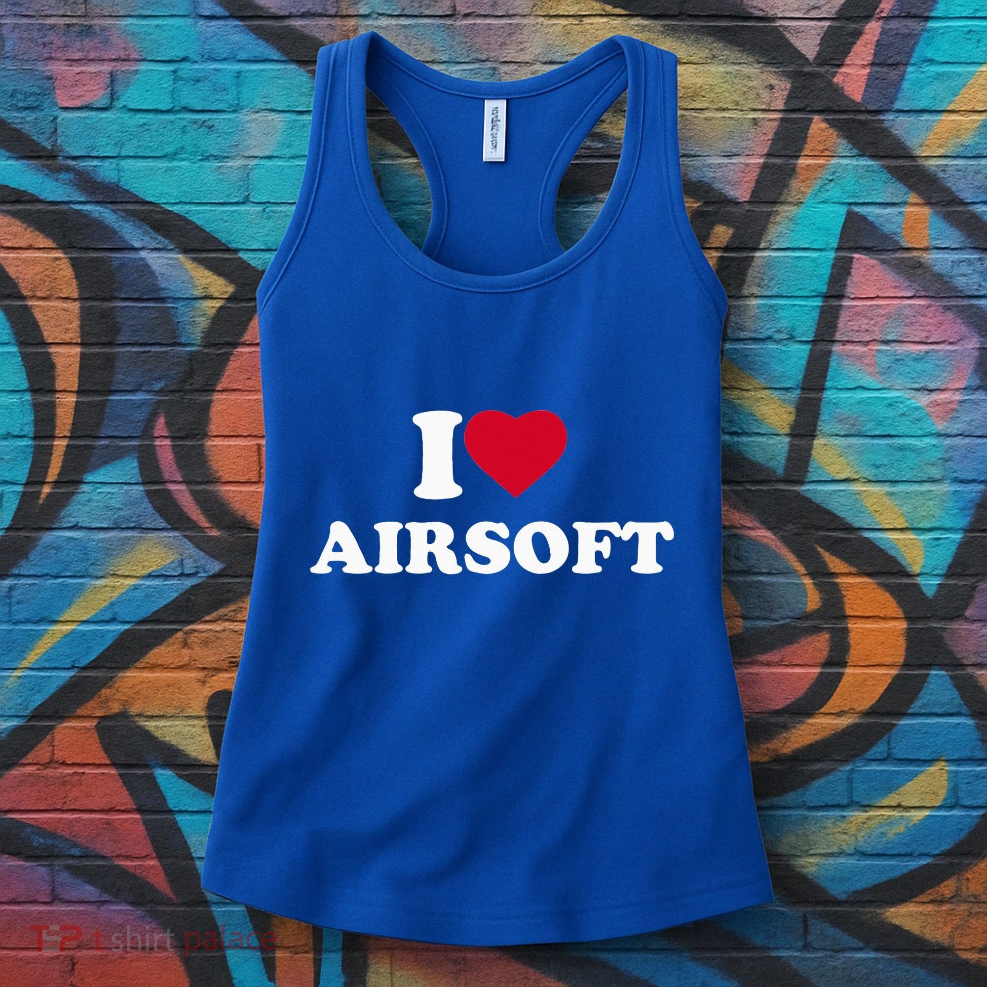 I Love Airsoft I Heart Airsoft Lover Player Women's Tank Top