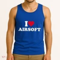 I Love Airsoft I Heart Airsoft Lover Player Tank Top thumb 3