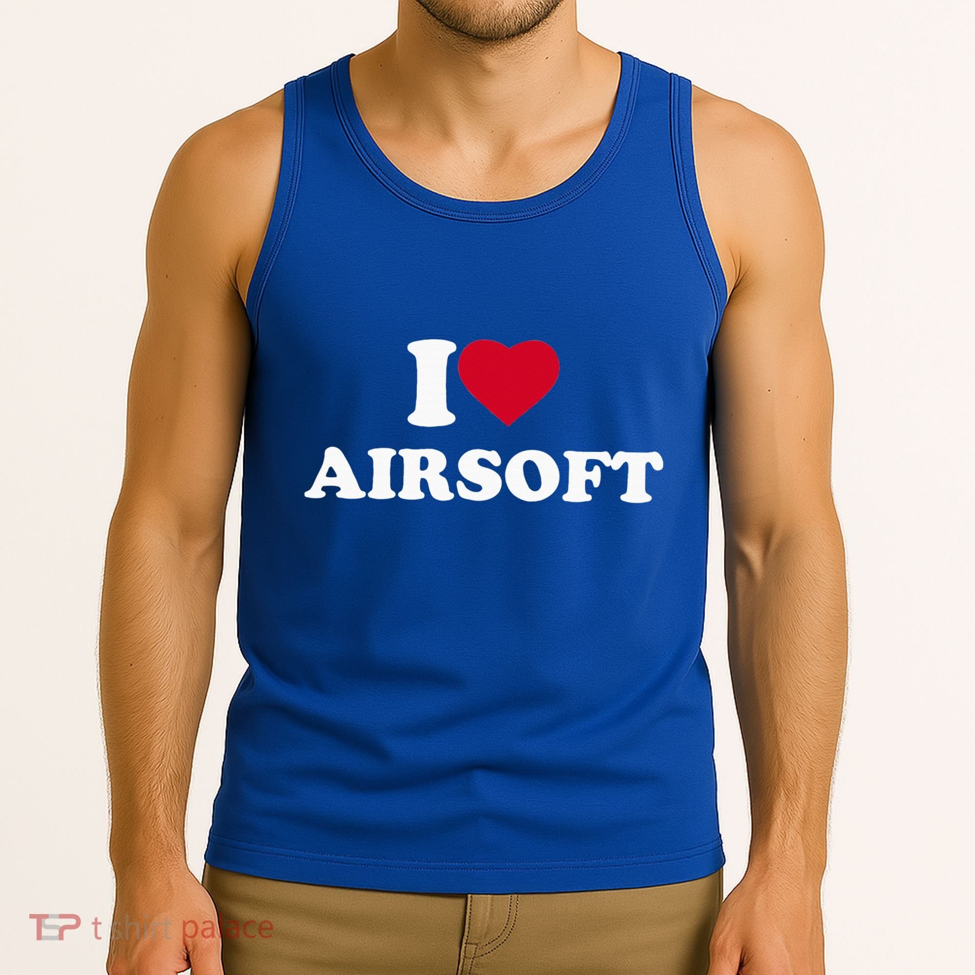 I Love Airsoft I Heart Airsoft Lover Player Tank Top