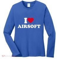 I Love Airsoft I Heart Airsoft Lover Player Women's Long Sleeve Shirt thumb 0