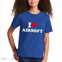I Love Airsoft I Heart Airsoft Lover Player Kids T-Shirt thumb 2